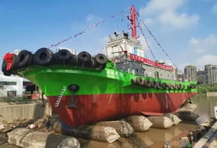 方圓造船澄港拖28全回轉消防拖輪成功下水，助力港口拖輪運營升級